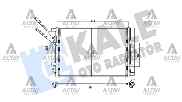 97606-C8000 RADYATÖR KLİMA I-20 15-18 BENZİNLİ / I-20 ACTIVE ürün görseli 1