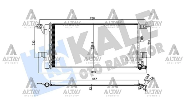 8W0816421H RADYATÖR KLİMA A4 / A5 / A6 / A7 15= ürün görseli 1
