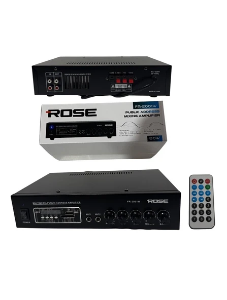 ROSE FR-2001W 80W MONO Mixer Amfi ürün görseli 1
