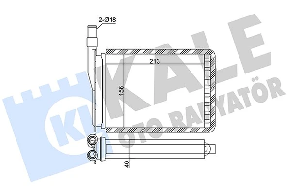 7701027040 RADYATÖR KALORİFER R9 85-00 / R11 85-00 / FLASH 85-00 BAKIR BORULU ürün görseli 1