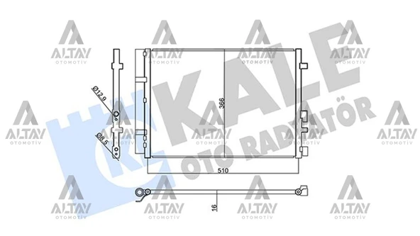 97606-C8200 RADYATÖR KLİMA I-20 14-16 DİZEL ürün görseli 1