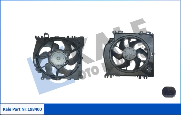 8200713384 FAN RADYATÖR RENAULT CLIO III KLİMALI DAVLUMBAZLI ürün görseli 1