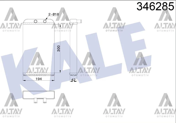 46722710 RADYATÖR KALORİFER JUMPER II 02-06 / DUCATO II 02-06 / BOXER II 02-06 MEKANİK ürün görseli 1
