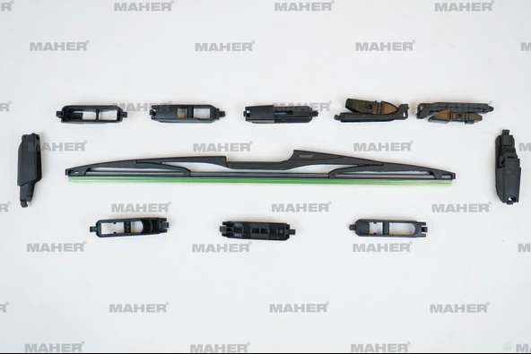 30014 SİLECEK SÜPÜRGESİ PLASTİK TİP 10 APARATLI 16 ARKA (400mm) ürün görseli 1