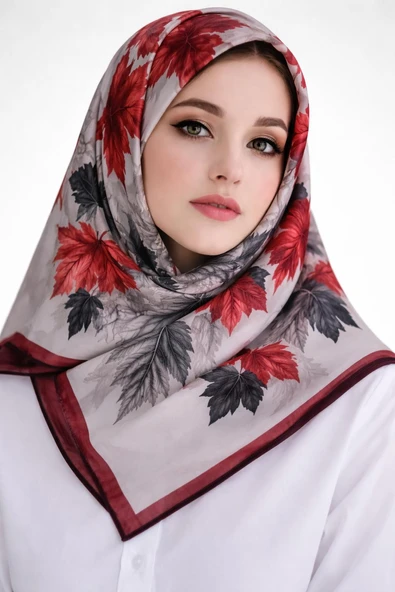 Soft Pamuk Eşarp-90 X 90 -06109 - Resim 10