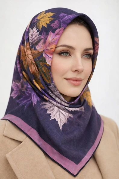 Soft Pamuk Eşarp-90 X 90 -06109 ürün görseli 1