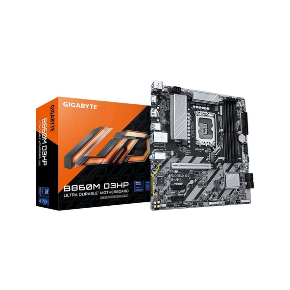 GIGABYTE B860M-D3HP 4x DDR5 DP/HDMI 2x M.2 USB3.2 1851P ANAKART ürün görseli 1