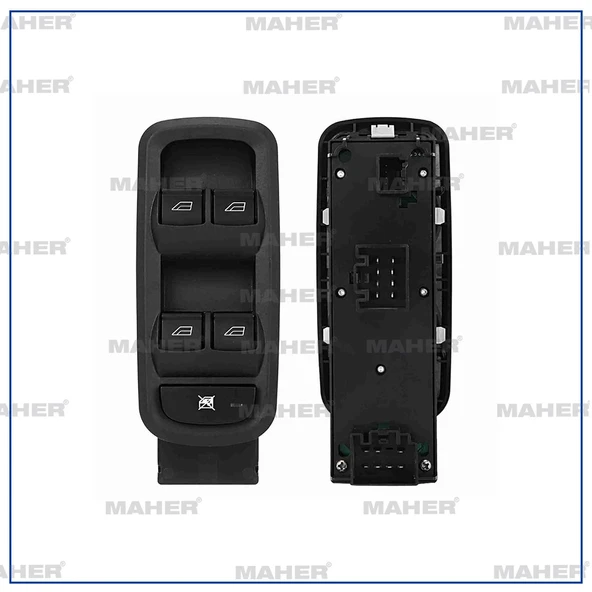 8A6T14A132CC DÜĞME CAM AÇMA FİESTA 08-12 (DÖRTLÜ) AYNA AYAR DÜĞMELİ ÇERÇEVELİ SOL ürün görseli 1