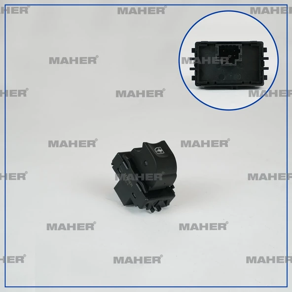 254010003R DÜĞME CAM AÇMA FLUENCE / MEGANE III / LAGUNA III / LATITUDE (TEKLİ) SAĞ ürün görseli 1