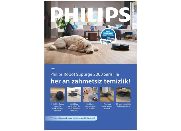 Philips 2000 Serisi XU2000/15 Islak & Kuru robot Süpürge - Resim 10