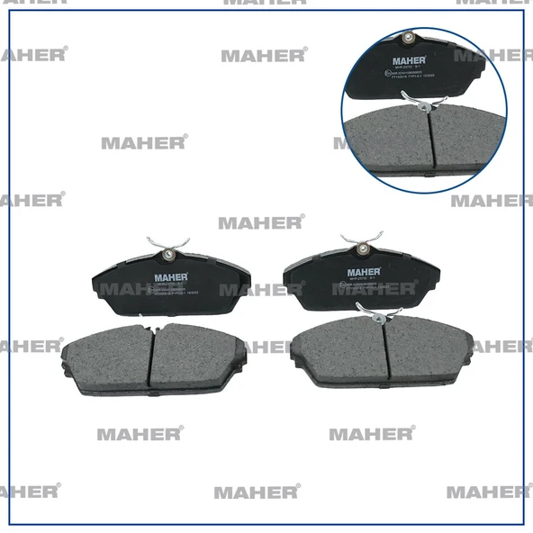 271942100114 FREN BALATA XENON 09-11 4X4 17.00mm ÖN ürün görseli 1
