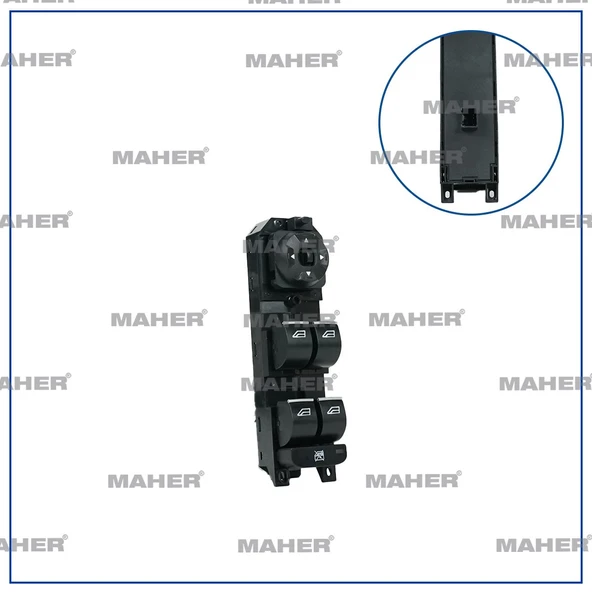 7S7T14A132BD DÜĞME CAM AÇMA MONDEO 07-14 / S-MAX / GALAXY SOL (DÖRTLÜ) AYNA AYAR DÜĞMELİ ürün görseli 1