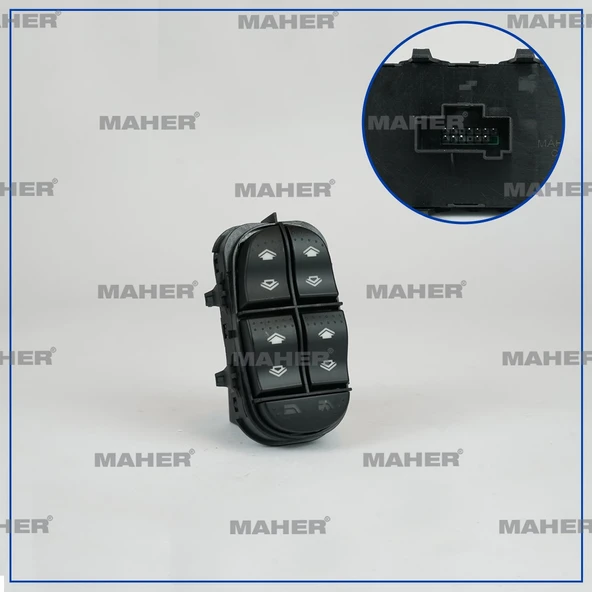 2M5T14A132DB DÜĞME CAM AÇMA FOCUS 98-05 (DÖRTLÜ) SOL ürün görseli 1