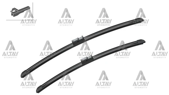 1J0998002A SILECEK SÜPÜRGESI TAKIM GOLF4 02-05 / BORA 02-05 / POLO 02-05 TEK DELIK 21+19 A927S (530mm+480mm) ürün görseli 1