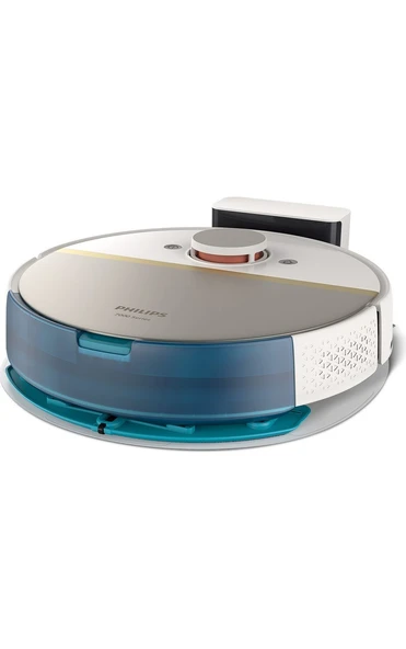 Philips XU7000/02 7000 Serisi HomeRun Aqua Islak Kuru Robot Süpürge, Sarj İstasyonlu, İpek Beyaz ve Altın Sarısı, ürün görseli 1