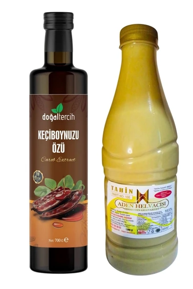 Doğaltercih Tahin Pekmez Set - Keçiboynuzu Özü 700 gr & Tahin 1000 gr ürün görseli 1