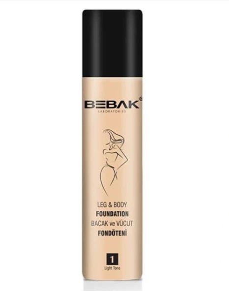 Bebak Bacak Fondöteni Light No:1 Açık Ton 75 ML ürün görseli 1