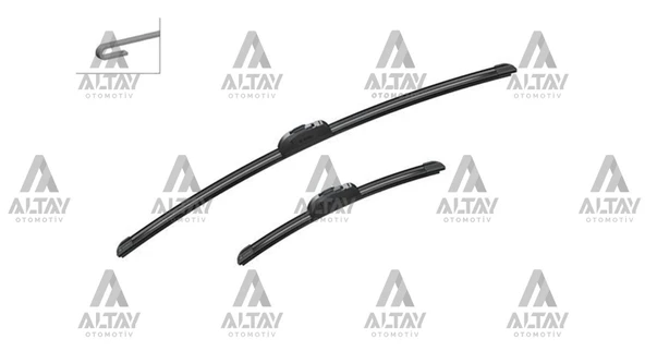 AR654S SILECEK SÜPÜRGESI TAKIM AURIS 12-18 / COROLLA 06-18 / CEED 12-18 / I-30 11-16 / SANTA FE 12= / JAZZ III 08-14 / ELANTRA 10-15 / SX4 06= / MICRA V 16= AEROTWIN AR654S (650+340mm) ürün görseli 1
