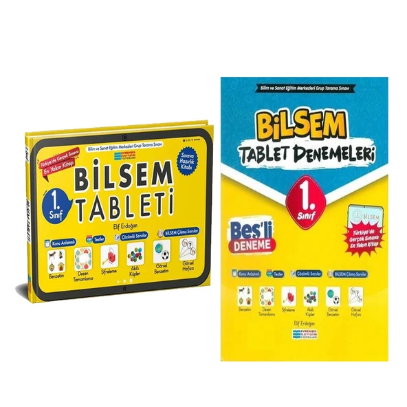 Evrensel İletişim 1.Sınıf Bilsem Tablet ve Deneme Seti 2 Kitap ürün görseli 1