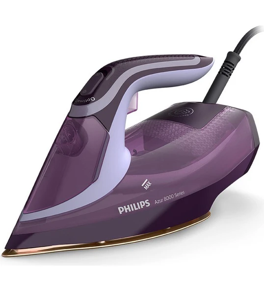 Philips 8000 Serisi Azur Buharlı Ütü, 3000W, SteamGlide Elite Taban, Otomatik Kapanma, 240 g Şok Buhar, Sıfır Yanık Garantisi, DST8021/30 ürün görseli 1