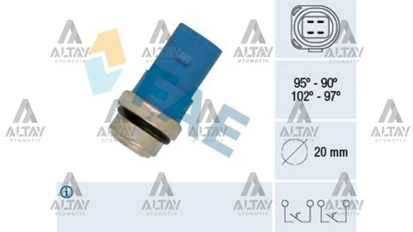 8D0959481B MÜŞÜR FAN PASSAT / A4 / A6 97-04 ADR-APU-ADP-AEB-AWT-AFN-AVF 1.6-1.8-1.8 T-1.9 TDİ ürün görseli 1
