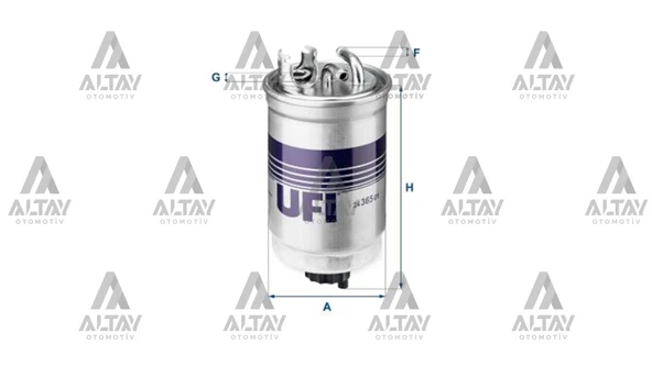 1H0127401C YAKIT FILTRESI (MAZOT) TRANSPORTER T4 / CADDY / GOLF3 97-04 1.9-2.4 D-2.5 TDI OEM (ORİJİNAL EQUİPMENT MANUFACTURER) ürün görseli 1
