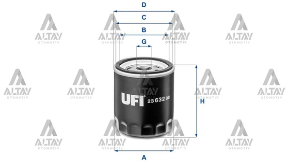 AA6E6714AA YAĞ FİLTRESİ FORD B MAX / C MAX / GRAND C MAX / ECOSPORT / FIESTA VI / FOCUS III / GALAXY II / MONDEO IV 11= 1.0 FOX ürün görseli 1