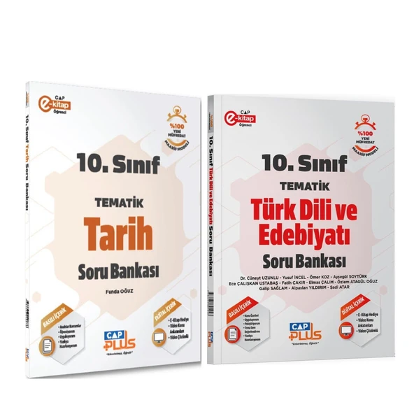 Çap Yayınları 10.Sınıf Tarih ve Türk Dili Edebiyatı Soru Bankası Seti 2 Kitap ürün görseli 1