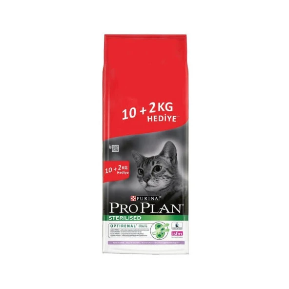 Pro Plan Sterilised Hindili Kısır Kedi Maması 10+2 Kg ürün görseli 1