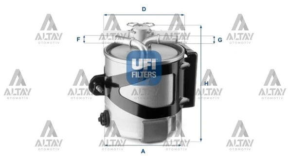 164005190R YAKIT FILTRESI (MAZOT) CLIO III / MEGANE II / SCENIC II 05= 1.5DCI-2.0DCI SENSÖRSÜZ OEM (ORİJİNAL EQUİPMENT MANUFACTURER) ürün görseli 1