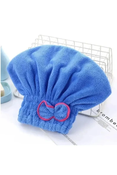 Mucit Home Saç Kurutma Havlusu 1 Adet Saç Kurutma Bonesi Kafa Havlusu Duş Islak Saç Bonesi ürün görseli 1