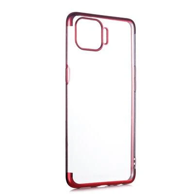 Oppo Reno 4 Lite Kılıf Köşeleri Renkli Kamera Korumalı Şeffaf Kılıf ürün görseli 1