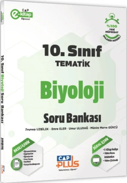 Çap 10. Sınıf Tematik Biyoloji Soru Bankası Çap Plus ürün görseli 1