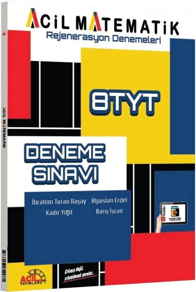 Acil Tyt Matematik 8 Deneme Sınavı Rejenerasyon Denemeleri ürün görseli 1