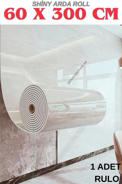 60cm x 3 Metre Açık Gri Yapışkanlı Rulo Mermer Desenli Duvar Paneli Kağıdı Silinebilir TX-031-ARDA ürün görseli 1