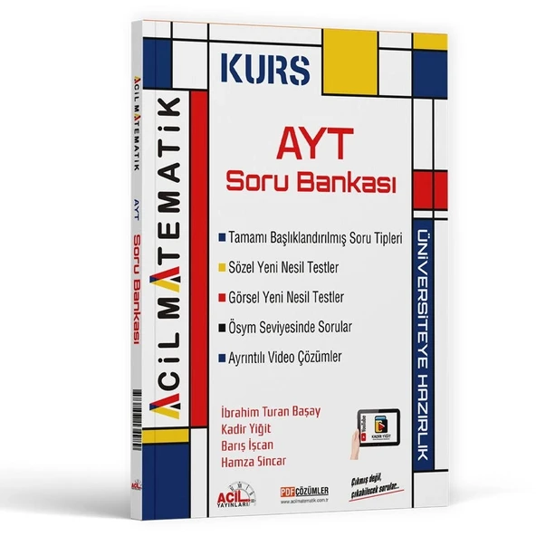 Acil Ayt Matematik Soru Bankası Kurs Serisi ürün görseli 1