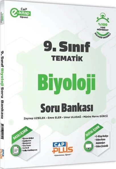 Çap 9. Sınıf Tematik Biyoloji Soru Bankası Çap Plus ürün görseli 1