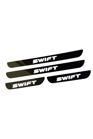 SWİFT PLEKSİ KAPI EŞİĞİ PİANO BLACK 4 PARÇA - Resim 2