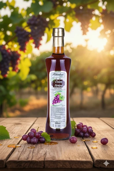 Hekimhan Bitkisel Üzüm Sirkesi 500 Ml ürün görseli 1