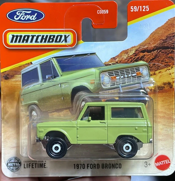 Mattel Matchbox 1970 Ford Bronco Araba C0859-JBR89 ürün görseli 1