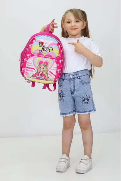 Love Temalı Pembe Rüyalar Ortopedik Anaokulu ve İlkokul Çantası ürün görseli 1
