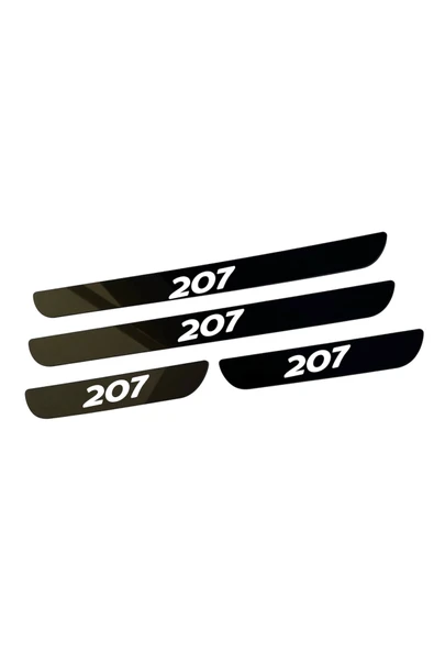 207 PLEKSİ KAPI EŞİĞİ PİANO BLACK 4 PARÇA - Resim 2