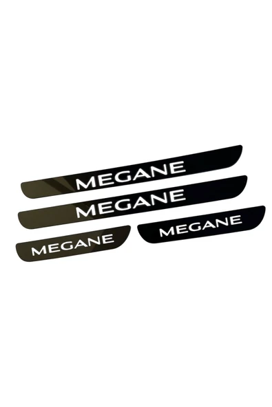 MEGANE PLEKSİ KAPI EŞİĞİ PİANO BLACK 4 PARÇA - Resim 2