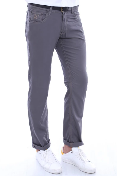 Gabardin Kumaş Gri Erkek Pantolon - Wessi ürün görseli 1