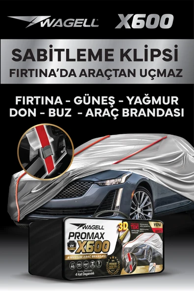 BUDGE  BMW İX - X600 KLİPSLİ 4 MEVSİM  Araba brandası - oto çadır örtü ürün görseli 1