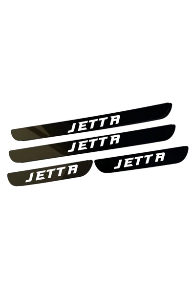 JETTA PLEKSİ KAPI EŞİĞİ PİANO BLACK 4 PARÇA - Resim 2