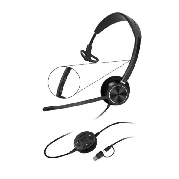 Inbertec C25M Mono Çağrı Merkezi Kulaklığı ürün görseli 1