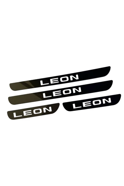 LEON PLEKSİ KAPI EŞİĞİ PİANO BLACK 4 PARÇA - Resim 2