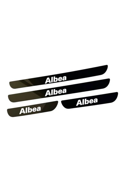 ALBEA PLEKSİ KAPI EŞİĞİ PİANO BLACK 4 PARÇA - Resim 2