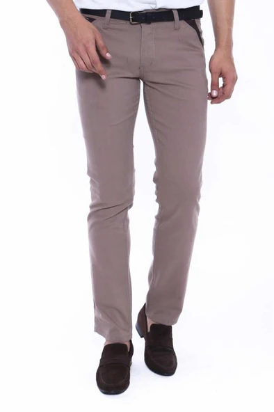 Gabardin Kumaş Bej Erkek Pantolon - Wessi ürün görseli 1